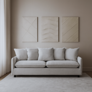 كنبة ثلاثية داركي - رمادي