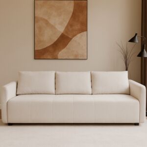 كنبة روكستا - 3 مقاعد 225 سم - اوف وايت