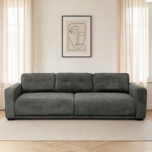 كنبة روشينا - 4 مقاعد 250 سم - رمادي غامق