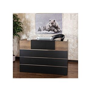 مكتب استقبال سباسبرو - أسود وبني