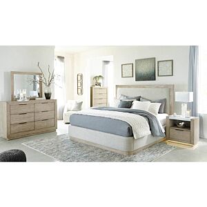 طقم غرفة نوم هينينجتون حجم ملكي 193X203 سم مع وحدة ادراج