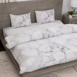 طقم مفرش سرير حجم ملكى 180×200 سم 4 قطع - بروسيتا