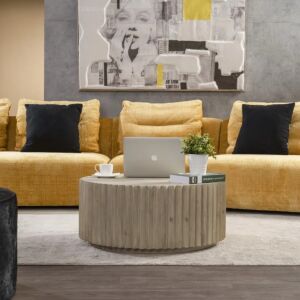 طاولة قهوة كراجارد - رمادي فاتح