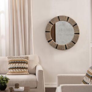 مرآة حائط رونداكس - بني