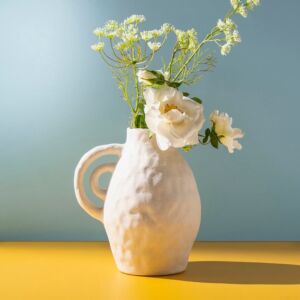 مزهرية حجم كبير ايلينا - بيج فاتح