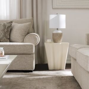 طاولة جانبية هيدوري - أبيض