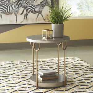 طاولة جانبية ديريلافا - فضي