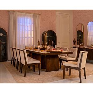 طقم طاولة طعام 10 كراسي جازل