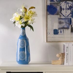 فازة حجم كبير بوليو - ازرق