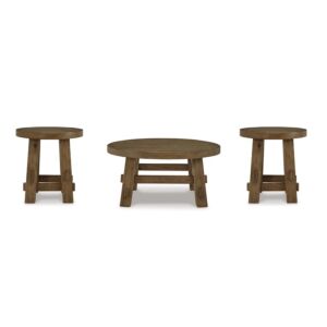 طقم طاولة قهوة ماكفيلد - بني