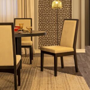 كرسي طاولة طعام ماليا - بني