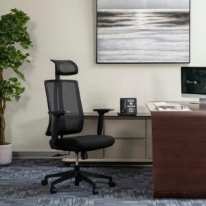 كرسي مكتب ظهرعالي مع رأسية رانديل