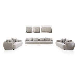 طقم كنب سيتتين - رصاصي