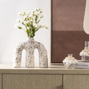 فازة حجم وسط سوريلا - ابيض ومتعدد الالوان