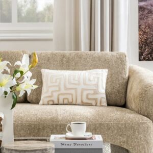 وسادة ديكور مستطيلة ديا - كريمي