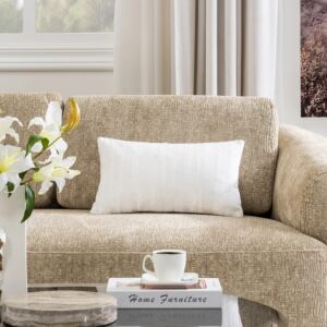 وسادة ديكور مستطيلة فالون - كريمي