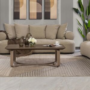 طاولة قهوة إيرومي - بني