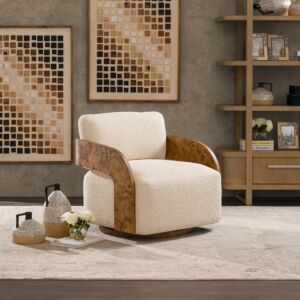 كنبة مفرد جوريك - كريمي