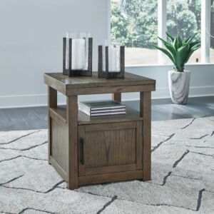 طاولة جانبية بوردرنيست - بني