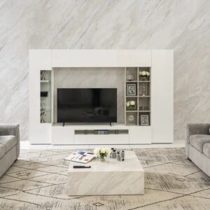 طاولة تلفزيون اميرتا مع وحدة تخزين ارفف