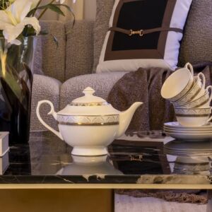 ابريق شاي ليفونا - أبيض