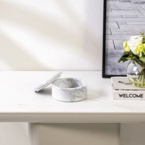 صندوق تنظيم ثيلا حجم متوسط - ابيض و رمادي