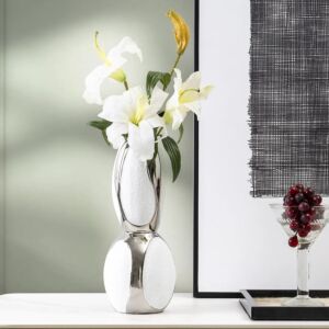 فازة حجم كبير فيترو - ابيض