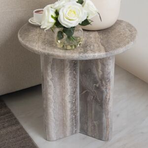 طاولة جانبية رافين - رصاصي