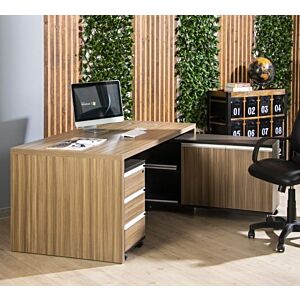 طاولة مكتب مع زاوية ووحدة أدراج ليبريتون