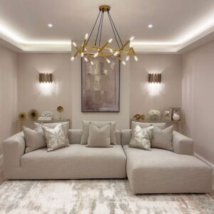 كنب زاوية ميديل - بيج