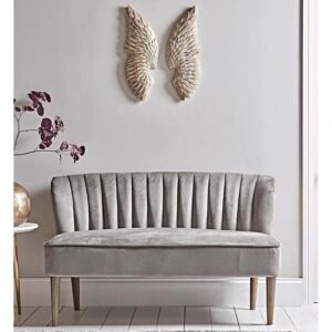 كنبة ثنائية الير - رمادي