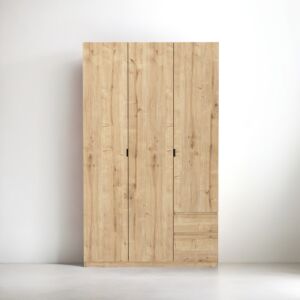 خزانة ملابس 3 ابواب سيتاني إلم كوڤ  - بني فاتح