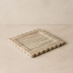 تحفة ديكور صينية رخامية شيكو - بيج ومتعدد الالوان