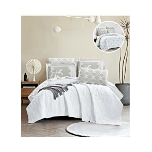 لحاف كينج سادة وجهين امرال - ابيض