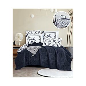 لحاف كينج سادة وجهين امرال - كحلي