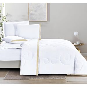 طقم لحاف كينج استريم لايف سادة 6 قطع - ابيض