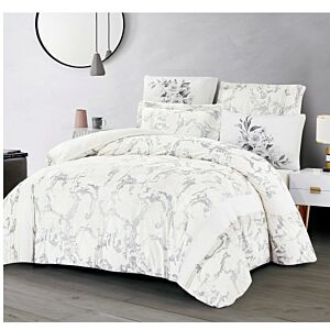 طقم لحاف كينغ مخمل ايما - 6 قطع - سكري