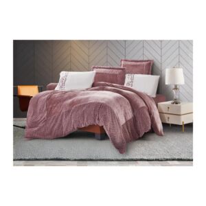 لحاف مفرد مخمل ناعم 4 قطع - لحمي