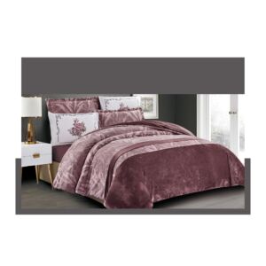 لحاف مفرد مخمل 4 قطع مشجر