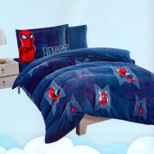 لحاف كوين مخمل للاطفال سبايدر