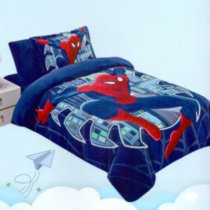 لحاف كوين مخمل للاطفال سبايدر مان