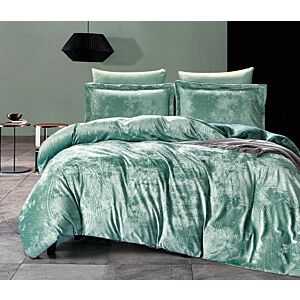 طقم لحاف مخمل جاكار كابيندا - مفرد 4 قطع - أخضر