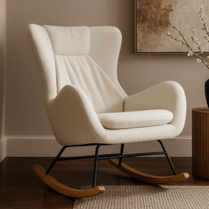 كرسي استرخاء هزاز ليتو - ابيض