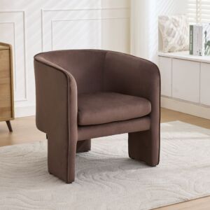 كرسي مفرد روما - بني غامق