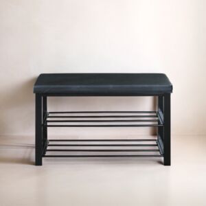 منظم احذية مع مقعد سوتورا - اسود