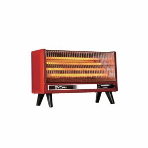 مدفأة كهربائية ماركة جي في سي بر افضل مدفاه 2000 واط لون احمر مودرن