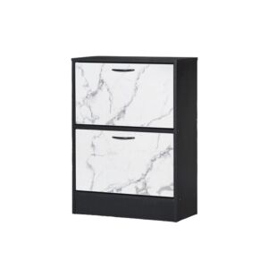 خزانة أحذية دورين ألاباما لون أسود وأبيض