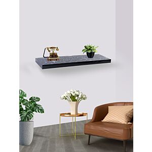 رف جداري لونا طول 80 سم لون رخامي غامق