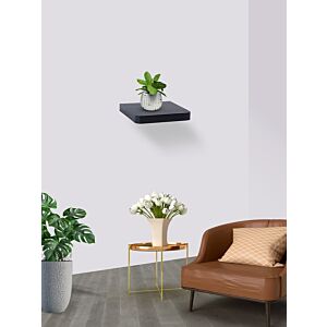رف جداري ماثيو طول 25 سم لون أسود