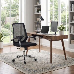 كرسي مكتب قابل لتعديل الارتفاع ديمرا - اسود